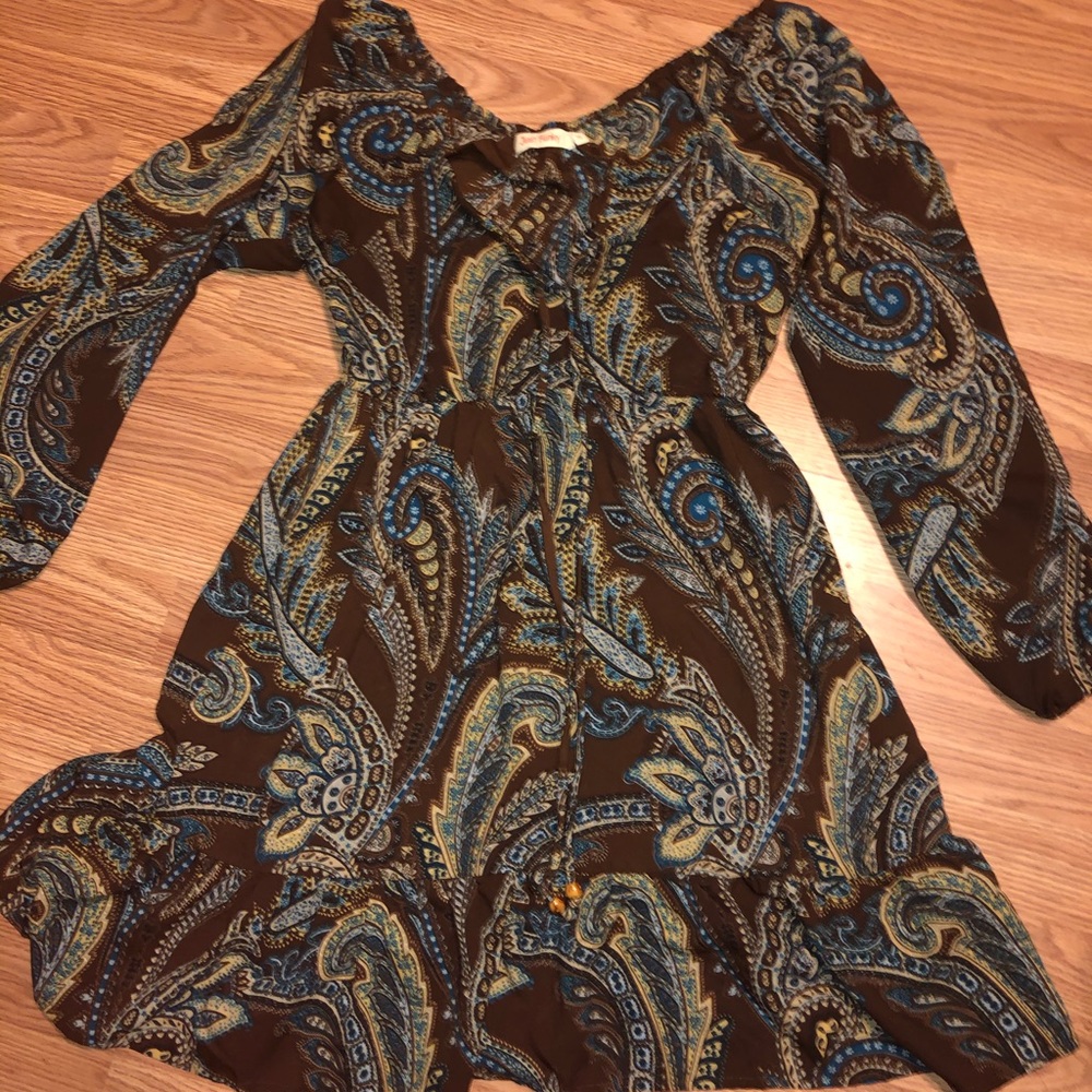 Just Funky Boho Paisley Dress Small